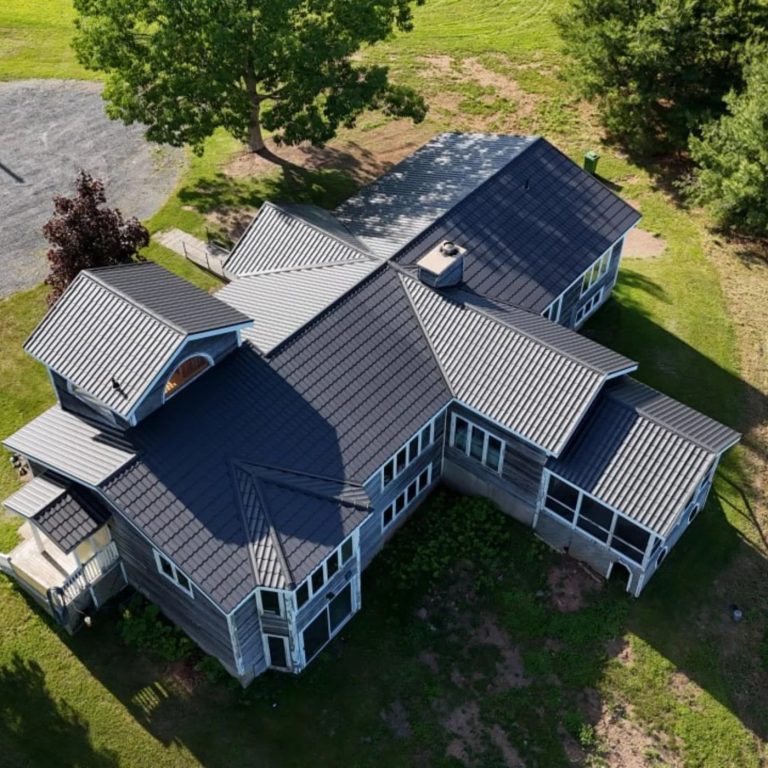 Metal tile roof
