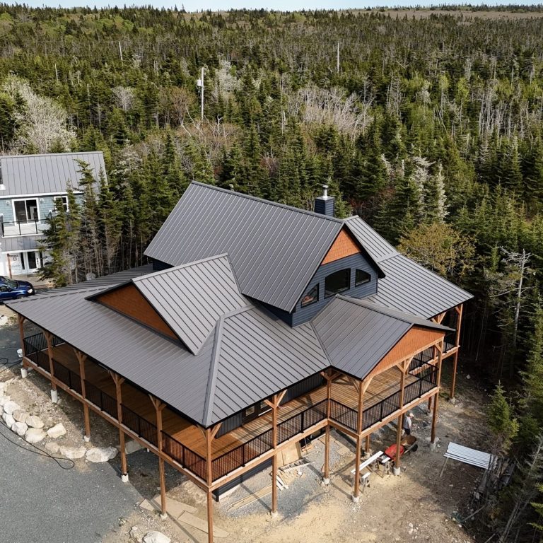 Metal roof home